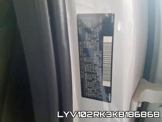 LYV102RK3KB186868 фото 2