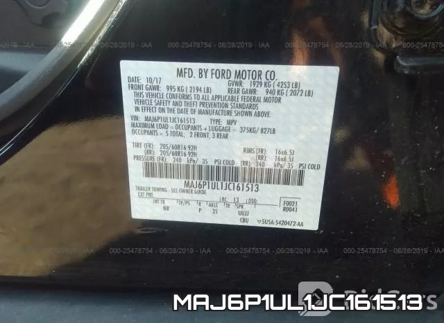 MAJ6P1UL1JC161513 фото 10