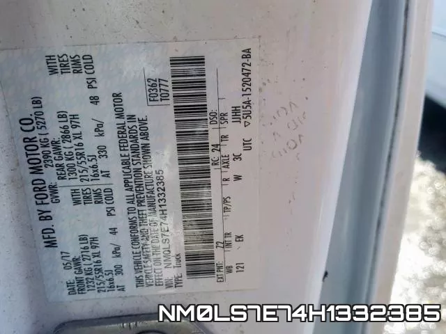 NM0LS7E74H1332385 фото 2