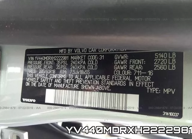 YV440MDRXH2222981 фото 10
