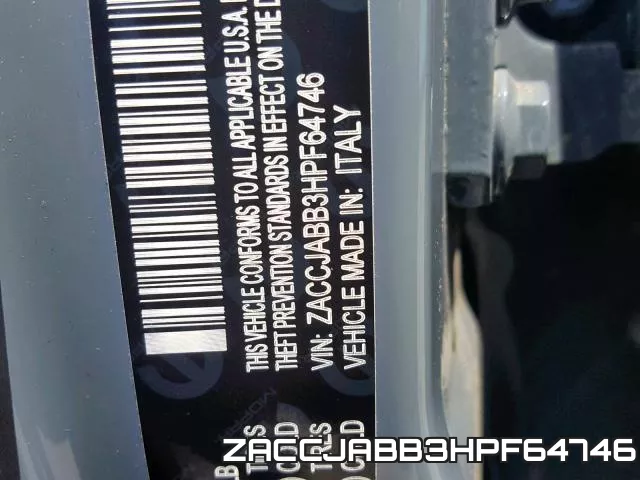 ZACCJABB3HPF64746 фото 2