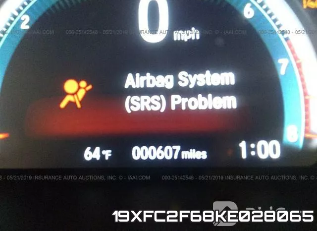19XFC2F68KE028065 фото 8