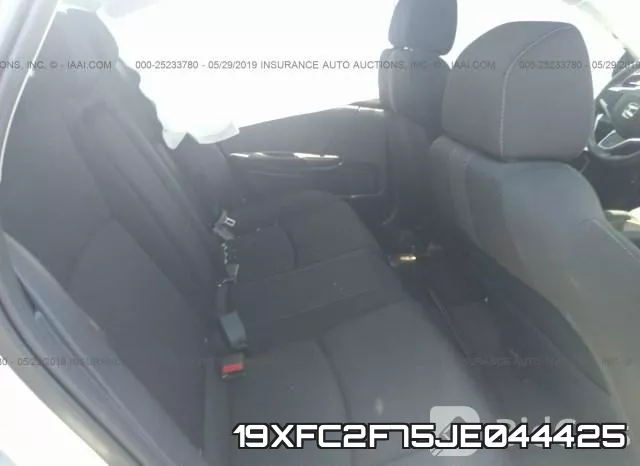 19XFC2F75JE044425 фото 9