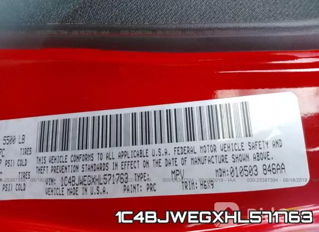 1C4BJWEGXHL571763 фото 10