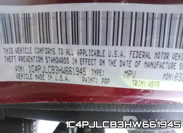 1C4PJLCB3HW661945 фото 10