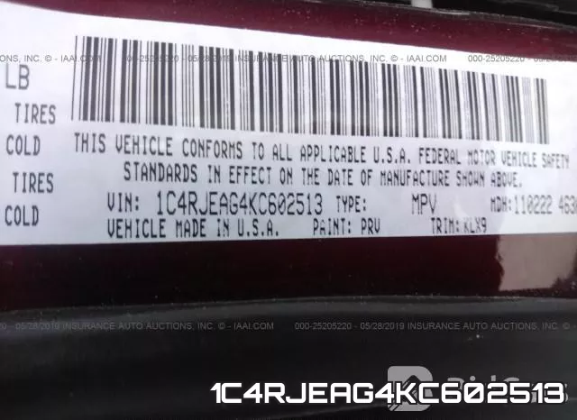 1C4RJEAG4KC602513 фото 10