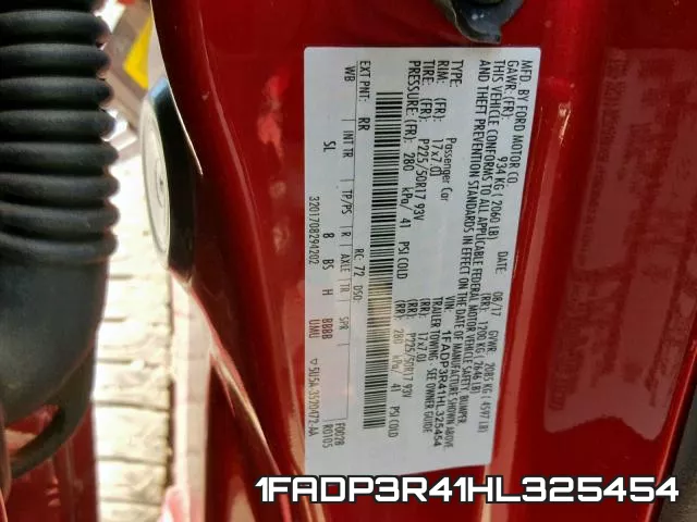 1FADP3R41HL325454 фото 2