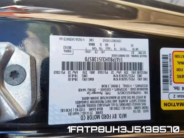1FATP8UH3J5138570 фото 2