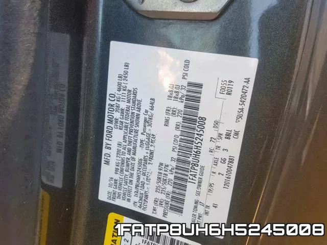 1FATP8UH6H5245008 фото 2