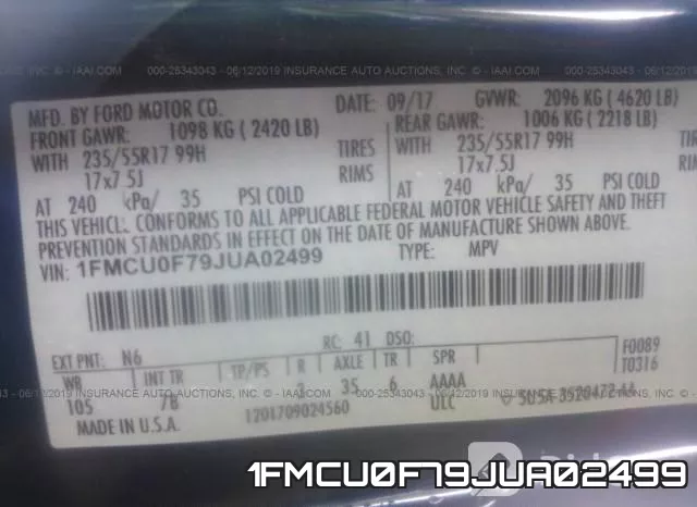 1FMCU0F79JUA02499 фото 10