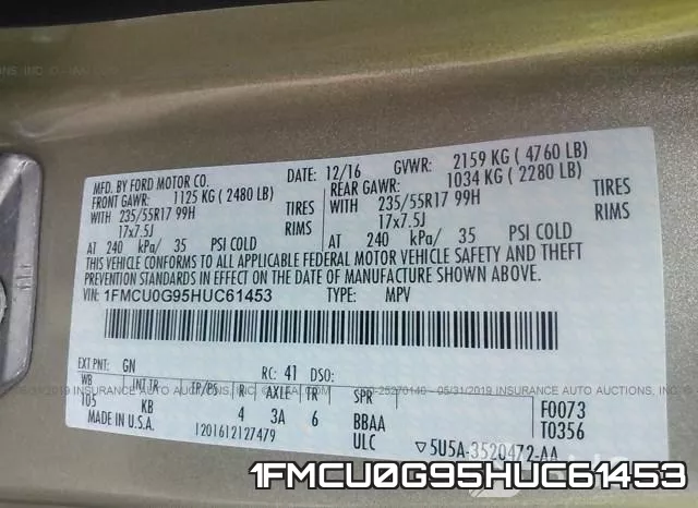 1FMCU0G95HUC61453 фото 10