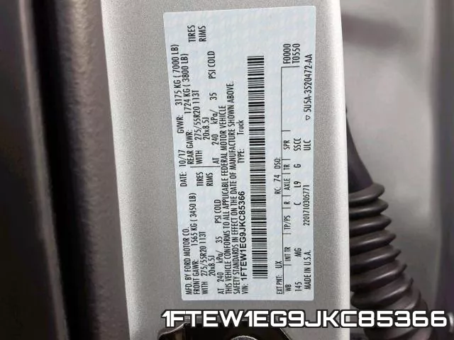 1FTEW1EG9JKC85366 фото 2
