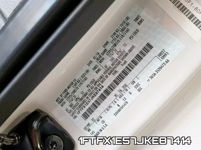 1FTFX1E57JKE87414 фото 2