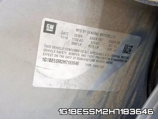1G1BE5SM2H7183646 фото 2