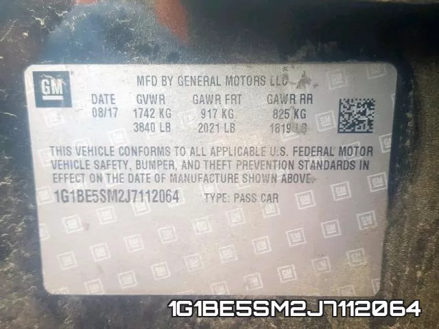 1G1BE5SM2J7112064 фото 2
