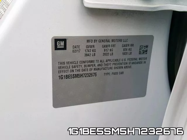 1G1BE5SM5H7232676 фото 2