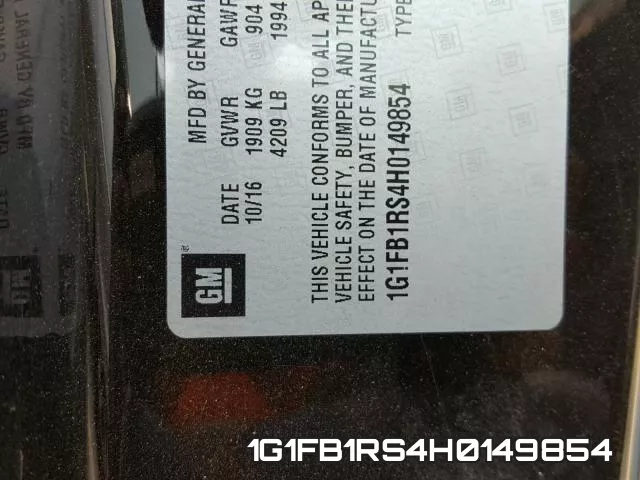 1G1FB1RS4H0149854 фото 2