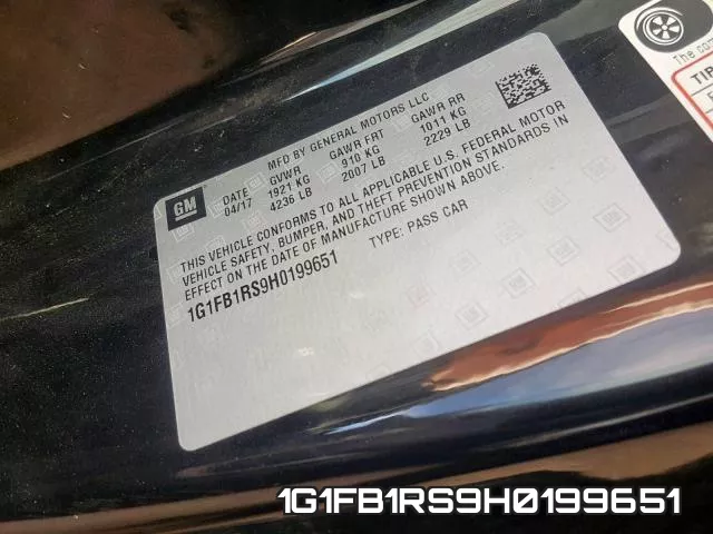 1G1FB1RS9H0199651 фото 2