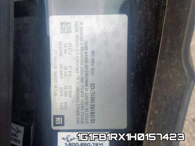 1G1FB1RX1H0157423 фото 2