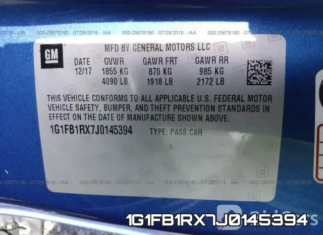 1G1FB1RX7J0145394 фото 10