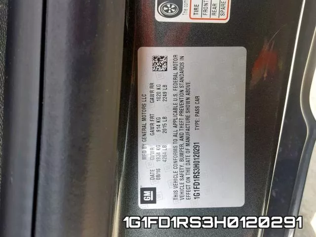 1G1FD1RS3H0120291 фото 2