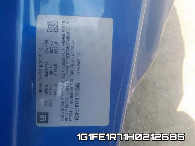 1G1FE1R71H0212685 фото 2