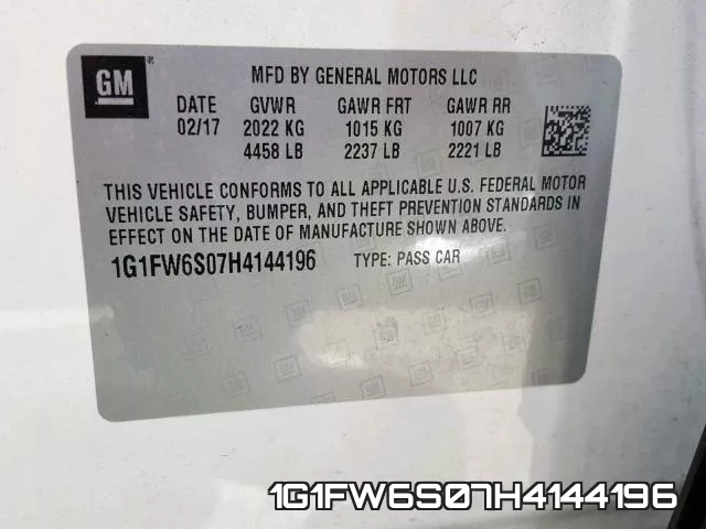 1G1FW6S07H4144196 фото 2