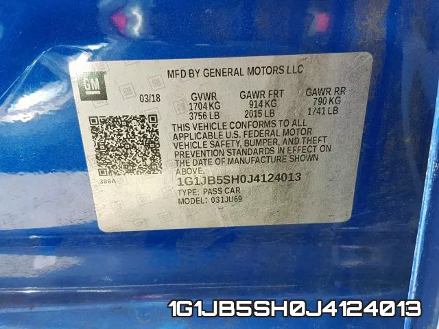 1G1JB5SH0J4124013 фото 2