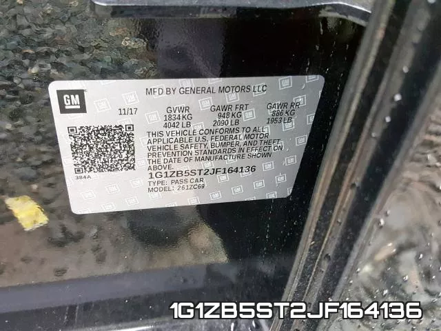 1G1ZB5ST2JF164136 фото 2