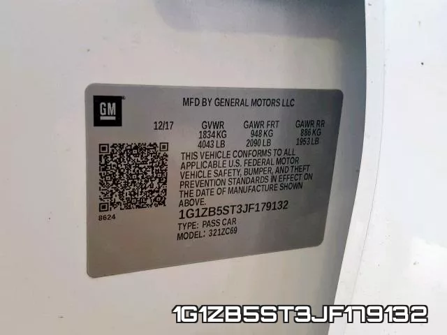 1G1ZB5ST3JF179132 фото 2