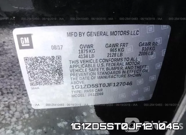 1G1ZD5ST0JF127046 фото 10
