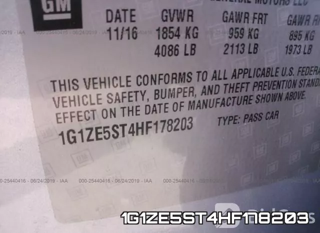 1G1ZE5ST4HF178203 фото 9