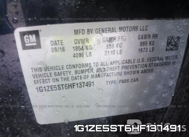 1G1ZE5ST6HF137491 фото 10