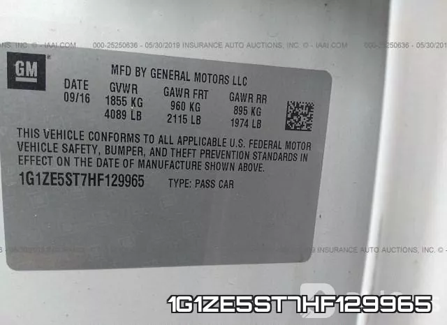 1G1ZE5ST7HF129965 фото 10