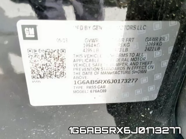 1G6AB5RX6J0173277 фото 2