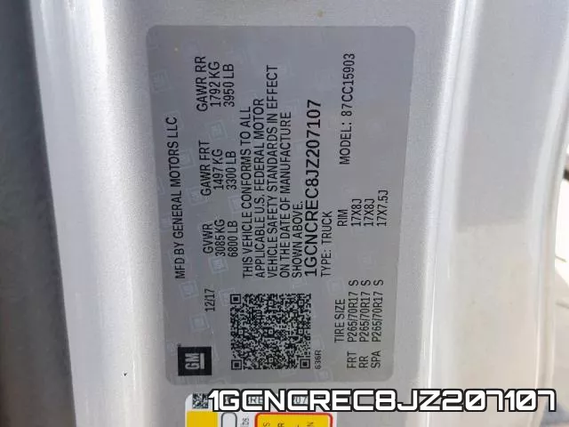 1GCNCREC8JZ207107 фото 2