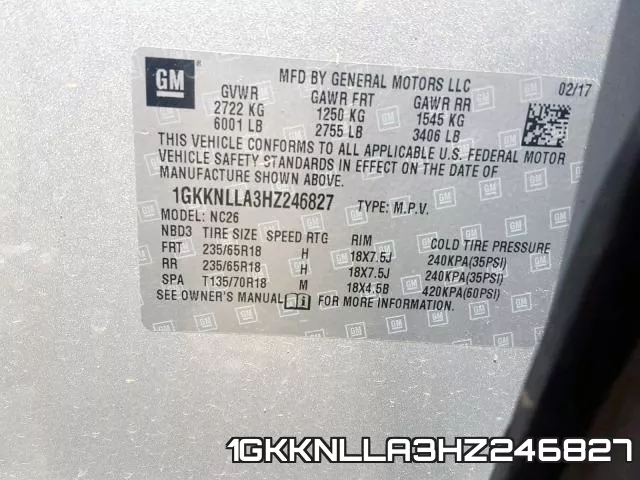 1GKKNLLA3HZ246827 фото 2