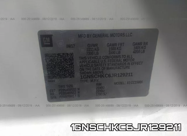 1GNSCHKC6JR129211 фото 10