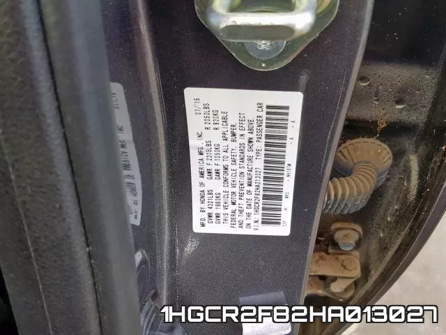 1HGCR2F82HA013027 фото 2