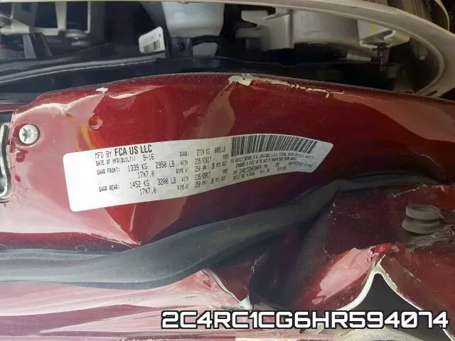 2C4RC1CG6HR594074 фото 2