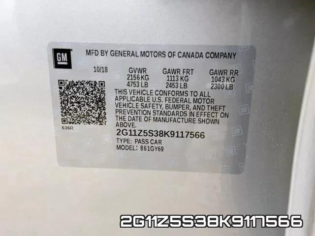 2G11Z5S38K9117566 фото 2