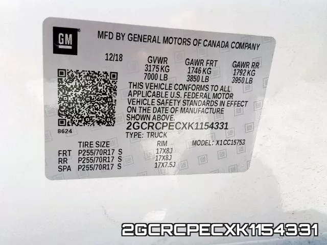2GCRCPECXK1154331 фото 2