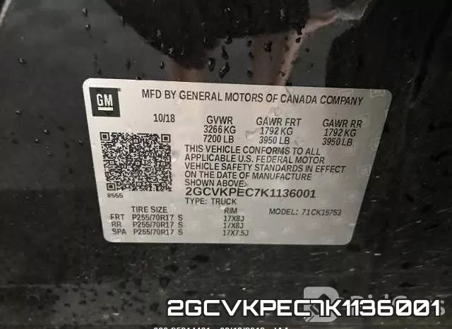 2GCVKPEC7K1136001 фото 10