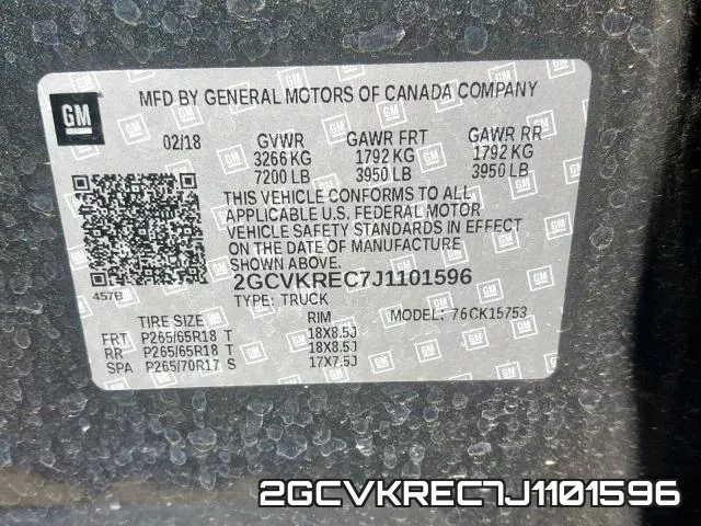2GCVKREC7J1101596 фото 2