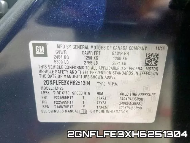 2GNFLFE3XH6251304 фото 2