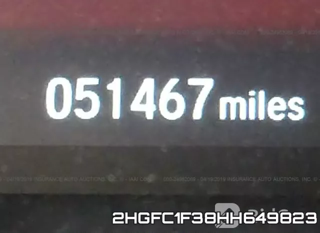 2HGFC1F38HH649823 фото 8