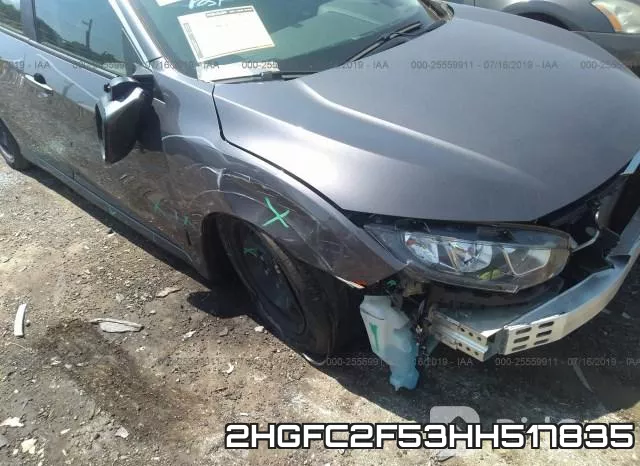 2HGFC2F53HH517835 фото 7