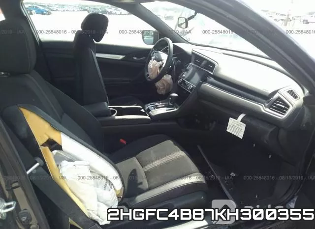 2HGFC4B87KH300355 фото 6