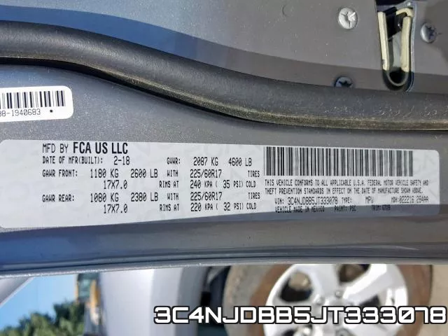 3C4NJDBB5JT333078 фото 2