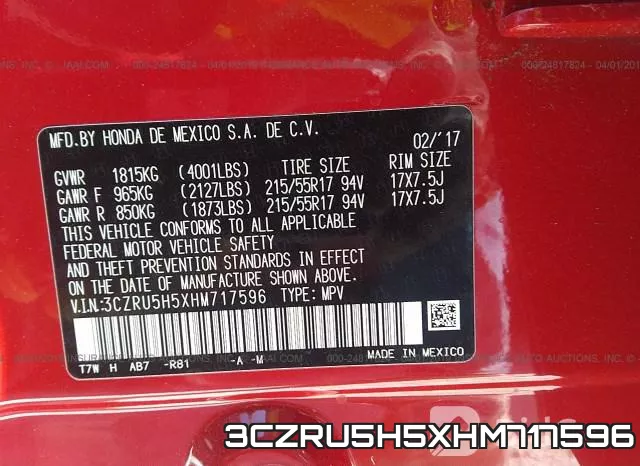 3CZRU5H5XHM717596 фото 10